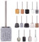 Sanilo Toilet Brush and Holder - Wide Choice of Beautiful Designs, Stainless Steel Handle, With Exchangeable Head (Grey Stone)
