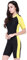 Damen Schwimmanzug Lang UV-Anzug UPF>50 Schutzkleidung Sunsuit Ganzk?rperansicht Badeanzug, - Gelb-2 - M