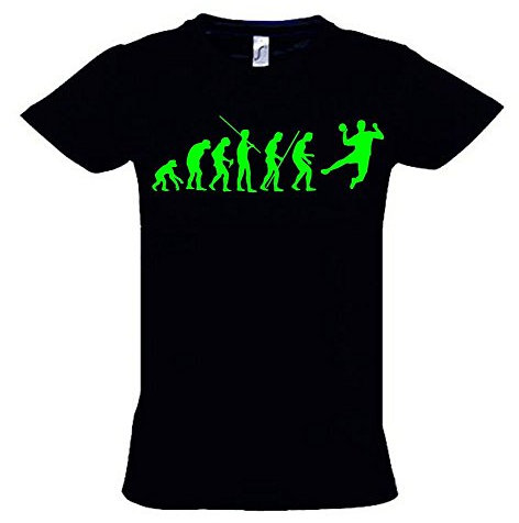 Handball Evolution Kinder T-Shirt schwarz-Green, Gr.164cm