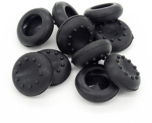10 mandos analógicos para el pulgar, agarre de humbsticks joystick tapa cubierta para PS4 PS3 para Xbox 360 Xbox One (negro)