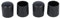 GleitGut 4 x Embout pour Tube 12 mm Protection Pied de Chaise Embout Rond Noir