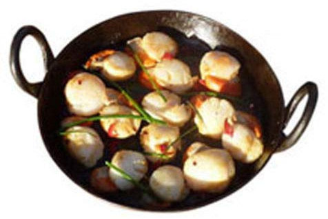 Indian Flat Iron Jalebi Kadai Skillet Iron Wok with Handles For Cooking| Frying