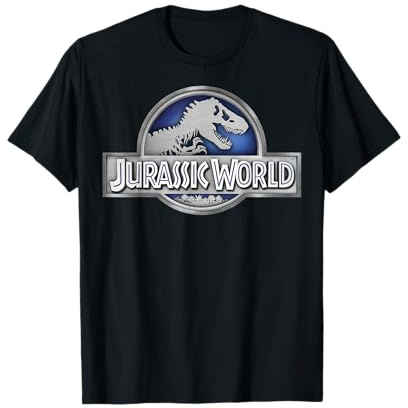Jurassic World Classic Metal Coin Logo T-Shirt