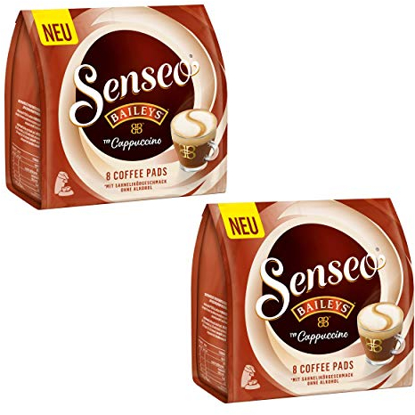 Senseo Cappuccino Baileys Lot de 2 Packs de 8 dosettes aromatiques Café