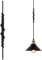 FSLIVING 3-Pack Iron Art Cord Adjuster Black Color Cable Management Accessories for Pendant Light