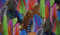 Stoffeldorado - Meterware Dekostoff, Federn Multicolor, 160 cm Breit