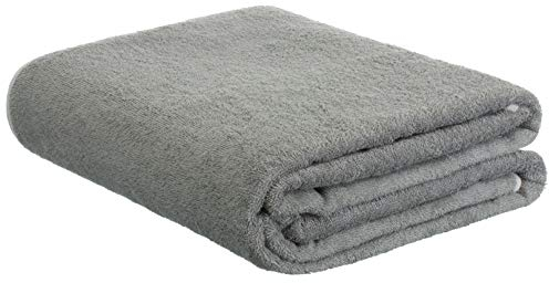 Brandsseller Frottierdecke Sommerdecke Picknickdecke Wohndecke 100% Baumwolle 150 x 200 cm Grau