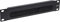 InLine 19109G 10 inch cable feed through plate with brush, 1HE, RAL 9005 black