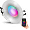 SSC-LUXon BEDA IP65 LED Spot extra flach für Außen & Bad mit WLAN Smart Lampe RGB CCT - Einbauspot kompatibel mit Alexa, Siri & Google