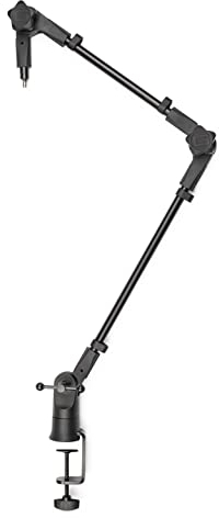 Gator Frameworks Slim Profile Desktop Mic Stand Boom Arm for Broadcasts, Podcasts, Content Creation, Live Streaming, & Similar Applications (GFWMICBCBM0500)