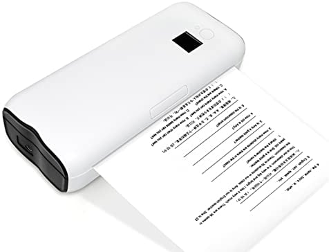 Zunate Stampante termica wireless portatile, supporta carta da stampa larga 216 mm, batteria al litio integrata da 2600 mAh, per ufficio mobile