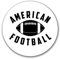 Huuraa Aufkleber American Football Ball Geschenk 10cm Sticker American Football Geschenkidee
