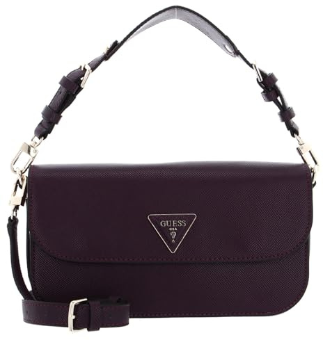 GUESS Brynlee Flap Crossbody Bag Plum