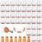 Ouprisks 40 Stück Stuhlbeinkappen mit Filzpads, Transparent Silikon Stuhlbeinschoner(Fit 15-24mm), Stuhlbeinschoner für Schutz von Möbeln, Hartholz und Fliesenböden vor Kratzern (clear, S(Fit 15-24mm)