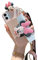 Threesee Schutzhülle für iPhone 15, Motiv: Minnie-Maus, niedlicher Cartoon-Kartenhalter, Tasche, schräg, weiches TPU, für Damen, Mädchen, Kinder, Schutzhülle für iPhone 15, 15,5 cm (6,1 Zoll)