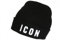 Hip Hop Honour Icon Mütze schwarz und weiß, aus Wolle, Stickerei, 3D-Klasse, Staary, Einheitsgröße, Farbe: Schwarz, Unisex, Schwarz , Einheitsgröße