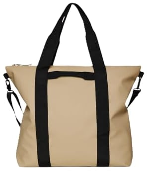 RAINS Tote Bag W3 Sand, Blumig.