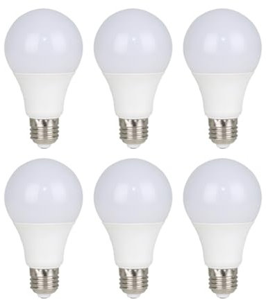 E27 15 W 220 V Kunststoff ummantelt Aluminium Schraube Mund LED super hell Energiesparend Haushalt Lampe 1300LM 6 Stück gelb Licht