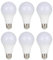 E27 15 W 220 V Kunststoff ummantelt Aluminium Schraube Mund LED super hell Energiesparend Haushalt Lampe 1300LM 6 Stück gelb Licht