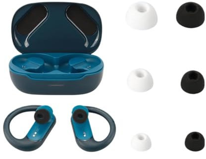 3 Pairs Ear Tips for JBL Endurance Peak 3, Replacement Earbud Covers Silicone Earcups Ear Caps Bluetooth Headset, 3 Different Size (White)