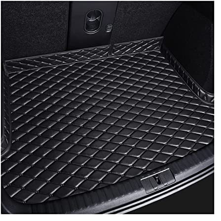 FHBPCPP Custom Car Leather Boot Mats mit Erhöhtem Rand, Kompatibel mit Mini Convertible R52 2004-2009, All Weather Boot Mats Durable Leather,1-All Black