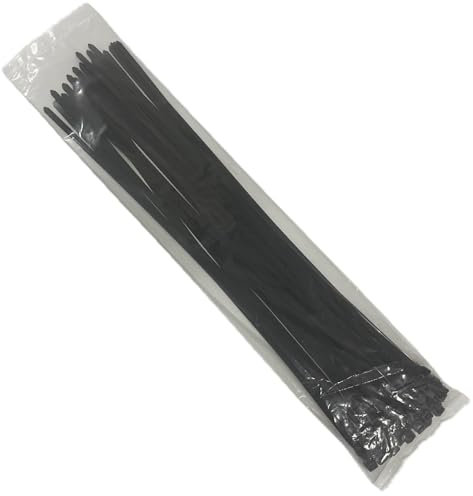 EzySup fascette plastica lunghe,600mm x 4,8mm,Resistenza alla trazione 22 kg,100 pezzi,Nere
