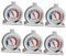 Yardenfun 6 Pièces thermomètre de congélation appliqué réfrigérateur grand cadran thermomètre wi-fi salle de congélation congélateur thermomètre digital température de l'acier inoxydable