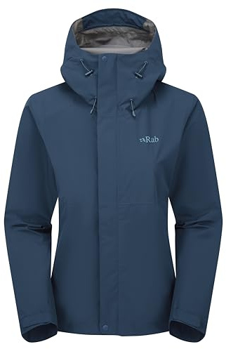 Rab Women's Downpour Waterproof Jacket - Tempest Blue - 14