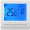 Termostato Caldaia a Gas, Termostato digitale programmabile, Termostato a Batteria Smart per Caldaia, Display LCD, Bianco