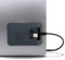 MyGadget Custodia per Hard Disk SSD Esterno | Borsa Adesiva per Laptop - SanDisk Portable | Samsung | Toshiba | Magic Mouse | Cavo USB, ecc. - Case Autoadesiva - Grigio