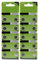 20pc AG7/LR927/395 Button Batteries Alkaline Button Cell Batteries For Watches Toy Button Cell Battery