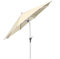 Aluminium Sonnenschirm 350 cm mit Kurbelsystem und Kippfunktion - runder Sonnenschirm Knickschirm 3,5m Durchmesser - Farbe Natural