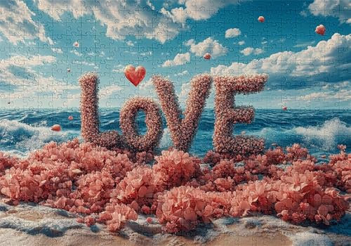 Jigsaw Puzzles for Adults 2000 Beach Impossible Jigsaw for Adults Educational Games Love Puzzle 2000 Pieces Suitable Beginners and Girl Aged 14 up Also Used Women and Men Beautiful Gifts 100x70cm C-88