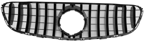 Artudatech Kühlergrill Frontstoßstangengrill Passend für Mercedes Benz GLC X253 C253 2015-2019 Gloss Black