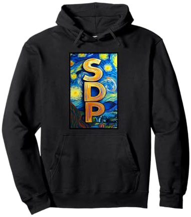 SDP Van Gogh-Stil Pullover Hoodie