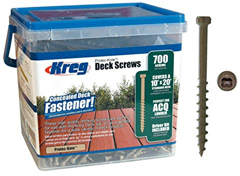Kreg SDK - c2w -700 5,08 cm, 8# grueso, tabla tornillo, 700 Ct
