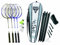 Talbot Torro Federballset 4 Fighter, schwarz-weiss, 449537