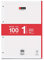 Miquel Rius 422054 - Nachfüllblock 100 Blatt 5 quadriert 5x5 Rot