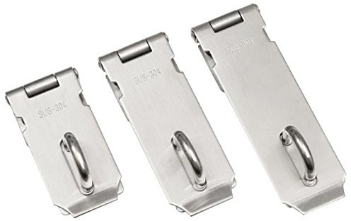 Edelstahl Überfalle Riegel Türriegel Türbeschlag Vorhängeschloß Länge 107 mm