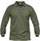MAGCOMSEN Men's Long Sleeve Polo Shirts Quick Dry Breathable Golf Polo Moisture Wicking Tactical Shirt Army Green, XL