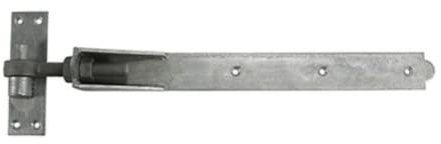 Heavy Duty 18 450MM Adjustable Hook and Band GATE Hinges ABH450G - HOT Dipped GALVANISED - Includes All FIXINGS - 1 X Pair - Free Next Working Day DELIVERY
