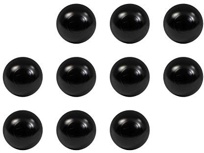 Gedotec Schutz-Kappen Wand-Türpuffer selbstklebend - HS10003 | Türstopper Ø 30 mm | Kunststoff schwarz | Türdämpfer zum Schutz für die Wand - Möbel - Türgriffen & Türen | 10 Stück - Wandpuffer rund
