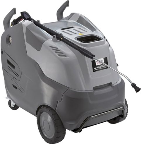 SIP TEMPEST PH660/120HDS Electric Pressure Washer, 2200W 3hp, 1740psi / 120 bar, Flow Rate 660l/h, Spray Lance with Adjustable Nozzle, 10m High Pressure Hose & Gun - Hot Steam