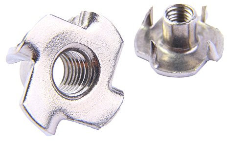 D´s Items® | Gewinde-Einschlagmuttern - M6 - Edelstahl A2 - [200 Stück] - | Einpressmuttern V2A | Schlagmuttern