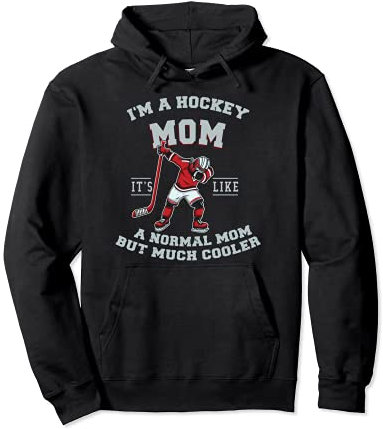 Dabbing Retro Eishockey Mama - Eishockey Pullover Hoodie