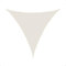 anndora Sonnensegel luftdurchlässig 3 x 3 x 3 m - Farbe Creme - Dreieck - Material HDPE