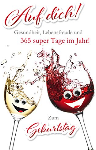 KE - XXL Glückwunsch-Karte zum Geburtstag, mit Umschlag, DIN A4, Geburtstagskarte Mann Geschenk, ohne Innentext, Motiv: Geburtstag