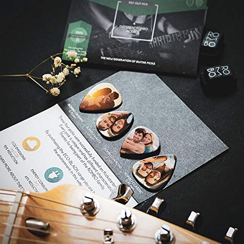 Personalisiert Gitarre Plektren Gitarren Picks mit eigenen Foto Geschenk für Bass- Elektronik- und Akustik Gitarren Mittel