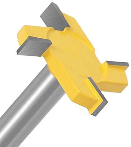 Cqinju-router bit 1/212mm Shank 4 Edge T Type Slotting Cutter Woodworking Tool, Router Bits For Wood, 1pc, Woodworking Tool Kit (Cutting Edge Length : 12X7.96)