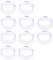 Perfeclan 10 Stück Acryl Transparent Display Ständer Ballständer Kugelständer für Golfball Baseball Kristallkugel Quarzglas Steinkugel Basis Runde Ball Sockel , Groß